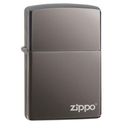 Зажигалка бензиновая Zippo Classic 'Black Ice' с покрытием Black Ice® глянцевая темно-серая