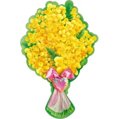 Украшение на скотче A5 'Букет мимозы'