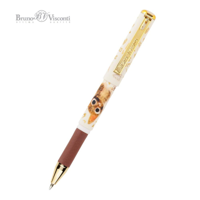 Ручка шариковая BrunoVisconti® 0.5мм 'MimiWrite' 'Love me' Милый котик синяя в футляре