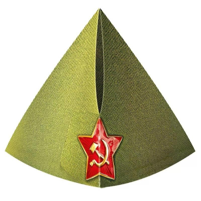 Головной убор Пилотка на резинке 285х105мм картон