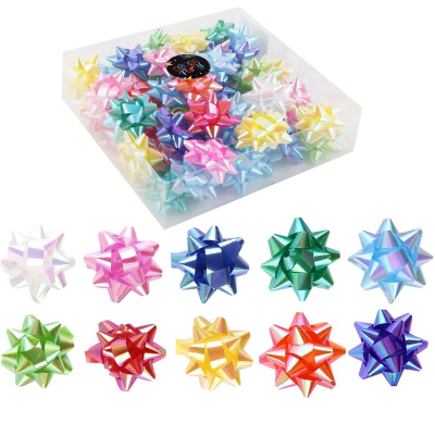 Бант декоративный&nbsp;&nbsp;48мм перламутр ассорти полипропилен