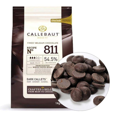 Шоколад темный Callebaut 54.5%  1кг
