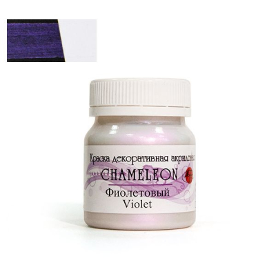 Краска акриловая декоративная Деколор Хамелеон фиолетовая  50мл