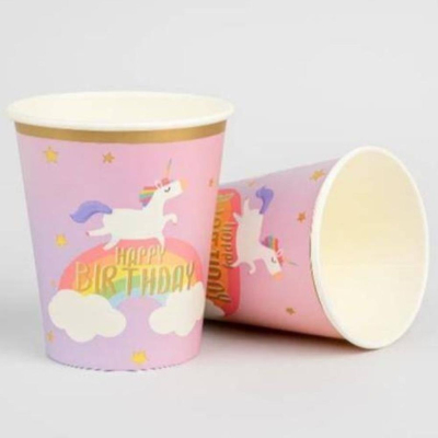 Стакан одноразовый бумажный ILIkeGift 0.25л 'С днем радуги' 6шт