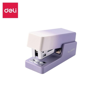 Степлер №24-26/6  12л Deli 'Nusign' Mini  +830 скоб  градиент-фиолетовый в блистере