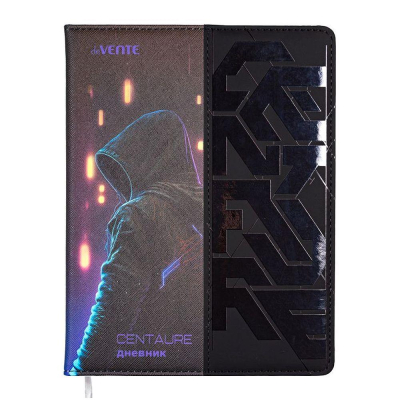Дневник универсальный deVENTE твердая обложка искусственная комбинированная кожа с поролоном 'Centaur'