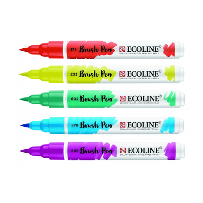 Маркер акварельный Royal Talens Ecoline Brush Pen цвета ассорти