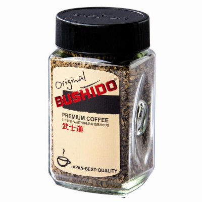 Кофе растворимый Bushido 'Original' 100г в стеклянной банке