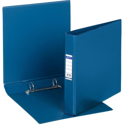 Папка A5&nbsp;&nbsp;2 кольца 25мм (O) на 200л Attache Selection PVC синяя