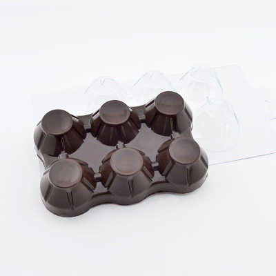 Форма для шоколада пасхальная пластиковая Мир Форм Подставка для яиц 150x100x35мм