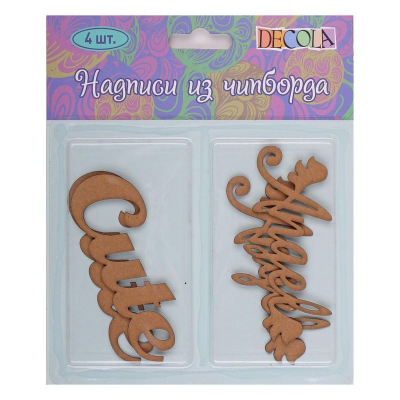 Чипборд Decola Cute/ Angel 4шт картон