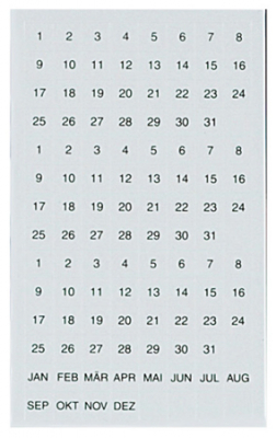 Магнитные таблички 10х10мм 1-31  3 комплекта + месяцы