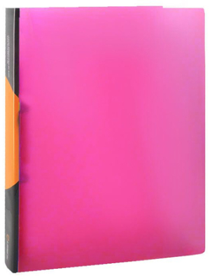 Папка A4&nbsp;&nbsp;2 кольца 25мм (O) на 180л Lamark Neon пластиковая красная