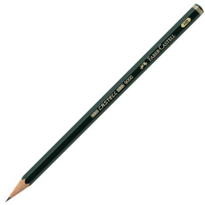 Карандаш чернографитный Faber-Castell 9000 HB профессиональный