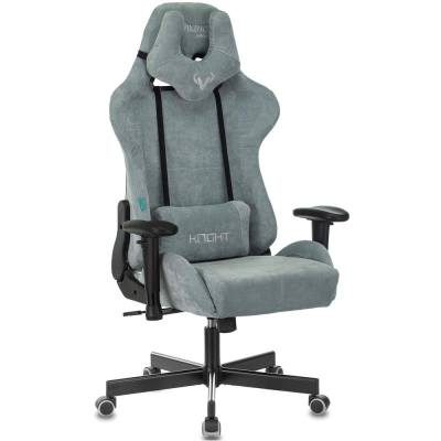 Кресло игровое Zombie Viking-Knight LT28 Fabric&nbsp;&nbsp;2 подушки ткань серо-голубое