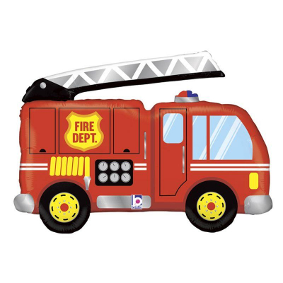 Шар воздушный фольгированный Фигура Пожарная машина Grabo 102х48см