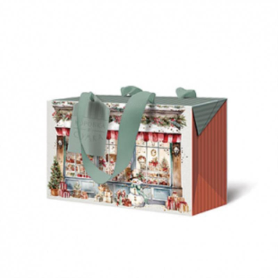 Пакет-коробка подарочный новогодний 17х12х 9см 'Новый год'