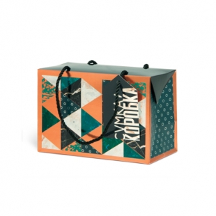 Пакет-коробка подарочный Лакарт Премиум 17х12х9см
