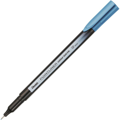 Ручка капиллярная Pentel 'Pointliner' 0.4мм бирюзовая