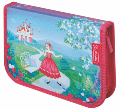 Пенал&nbsp;&nbsp;с наполнением 17 предметов 4-створчатый Herlitz Princess rosa&nbsp;&nbsp;