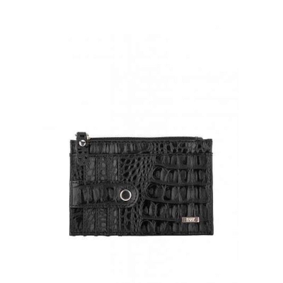 Футляр для кредитных карт Esse Никки Dark кожа кайман черный