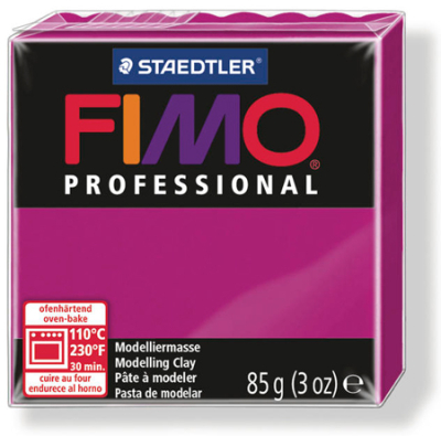 Глина полимерная термоотвердевающая Fimo Professional маджента  85г