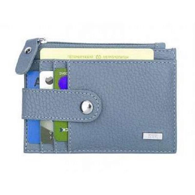 Футляр для кредитных карт Esse Крис Sherry кожа флотер серо-голубая