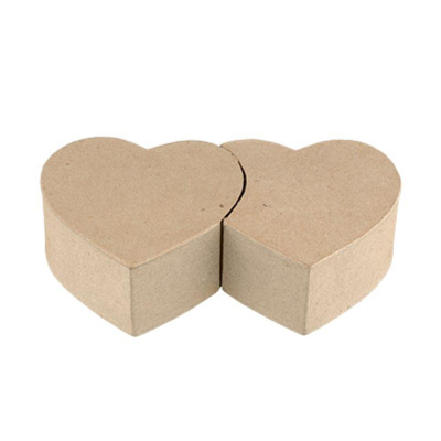 Заготовка для декорирования из папье-маше Коробка Сердца Love2art 20х11.5х5см