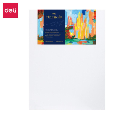 Холст на картоне прессованном Deli 'Finenolo' 30х40см 280г хлопок 100% среднее зерно акриловый грунт