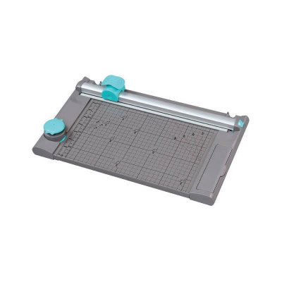 Резак для бумаги дисковый KW-Trio 1.0/330мм +3 ножа волна/перфорация/биговка обезчик углов металлическое основание автоприжим