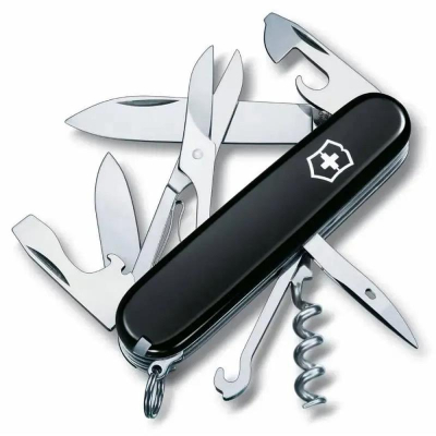 Нож  91мм Swiss Army Knives 14 функций Climber черный