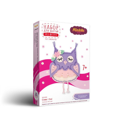 Набор для шитья из фетра Miadolla Kids 'Сова' 13х8см