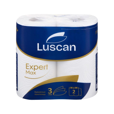 Полотенце бумажное Luscan 'Expert' Max  3 слоя 144л 12х22см  2рул с тиснением