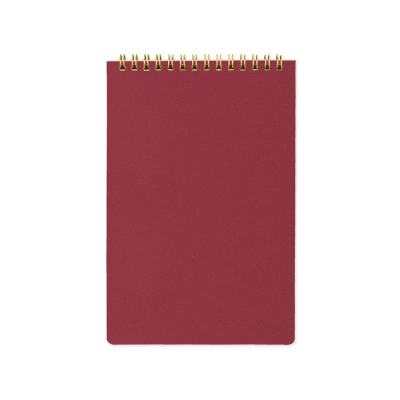 Блокнот A5  60л линейка на гребне BrunoVisconti® тонированный блок картонная обложка 'Pragmatic' бордовый
