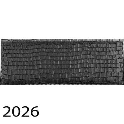 Планинг&nbsp;&nbsp;2026&nbsp;&nbsp;29х14см deVENTE 'Wild' 128стр на гребне искусственная кожа черный