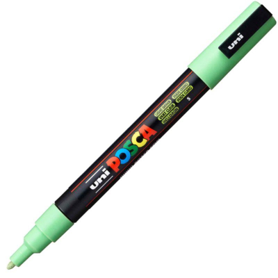 Маркер декоративный Uni Posca 0.9-1.3мм салатовый (5)
