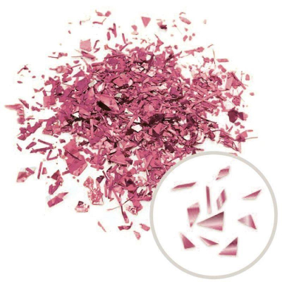 Конфетти Веселуха дробленое металлизированное розовое золото 250г