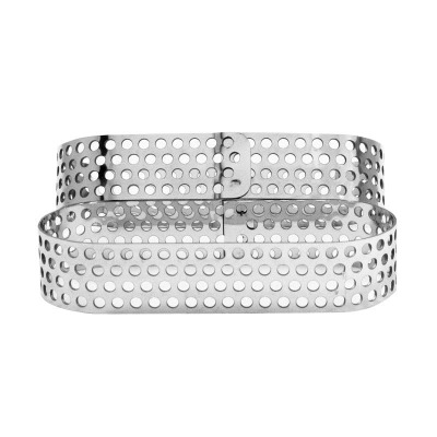 Форма для выпечки и сборки перфорированная Овал 80х30х20см нержавеющая сталь