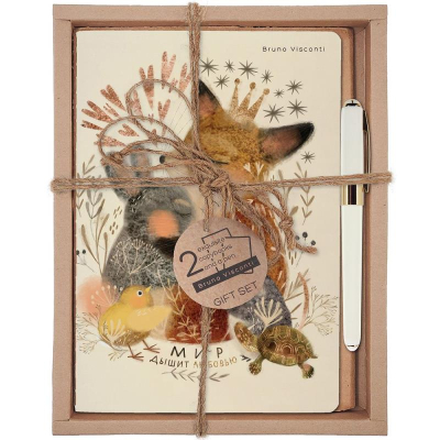 Набор ручка шариковая 'Monaco' +тетрадь 2шт BrunoVisconti® 'Love me' Любовь, как она есть