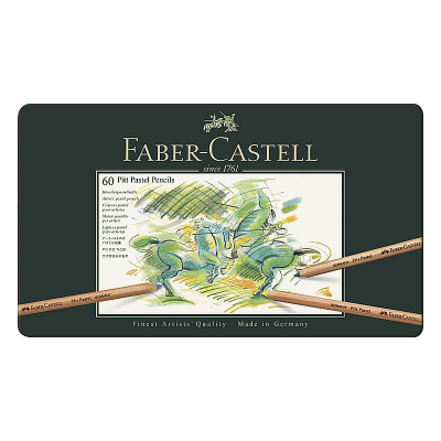 Карандаши пастельные Faber-Castell Pitt Pastel  60цв в металлической коробке