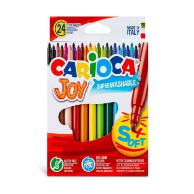 Фломастеры  24цв Carioca Joy в картонной коробке