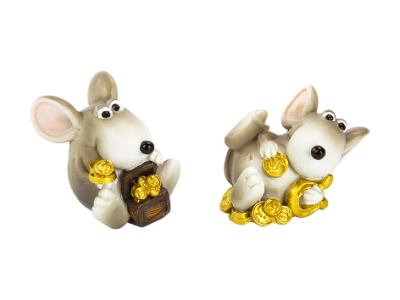 Мышь 5х5х4см Пожелание благоденствия 2 дизайна