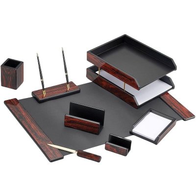 Набор настольный&nbsp;&nbsp;8 предметов Good Sunrise с настилом палисандр красное дерево