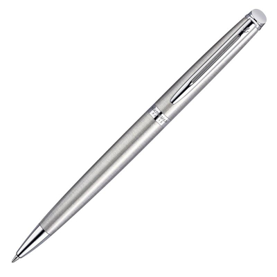 Ручка шариковая Waterman Hemisphere Steel CT Medium синие чернила 