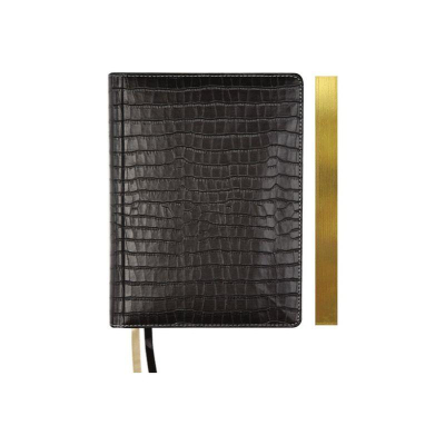 Ежедневник A6+ deVENTE 'Wild' 272стр тонированный блок твердая обложка искусственная кожа черный