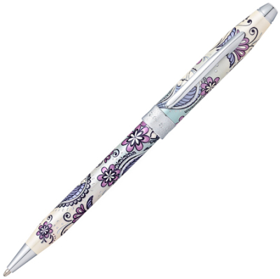 Ручка шариковая Cross Botanica Purple Orchid Medium черные чернила
