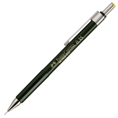 Карандаш автоматический 0.3мм Faber-Castell TK-Fine 9713 зеленый