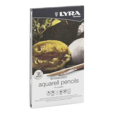 Карандаши акварельные художественные Lyra Rembrandt 12цв в металлической коробке