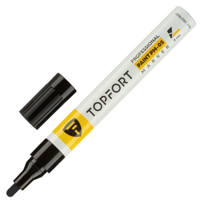 Пейнтмаркер&nbsp;&nbsp;4.0ммTopfort 'Professional' алюминиевый корпус черный