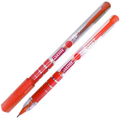Ручка шариковая deVENTE 0.7мм 'Klassy' игольчатый стержень одноразовая красная